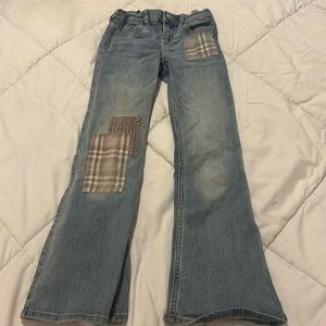 Abercrombie Kids- girls size 5/6 long, high-rise flare jeans